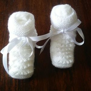 Brand new handmade crochet baby booties